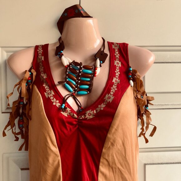 Leg Avenue Eye Candy Tribal Frontier Maiden Halloween Costume Women Size M - Picture 2 of 6